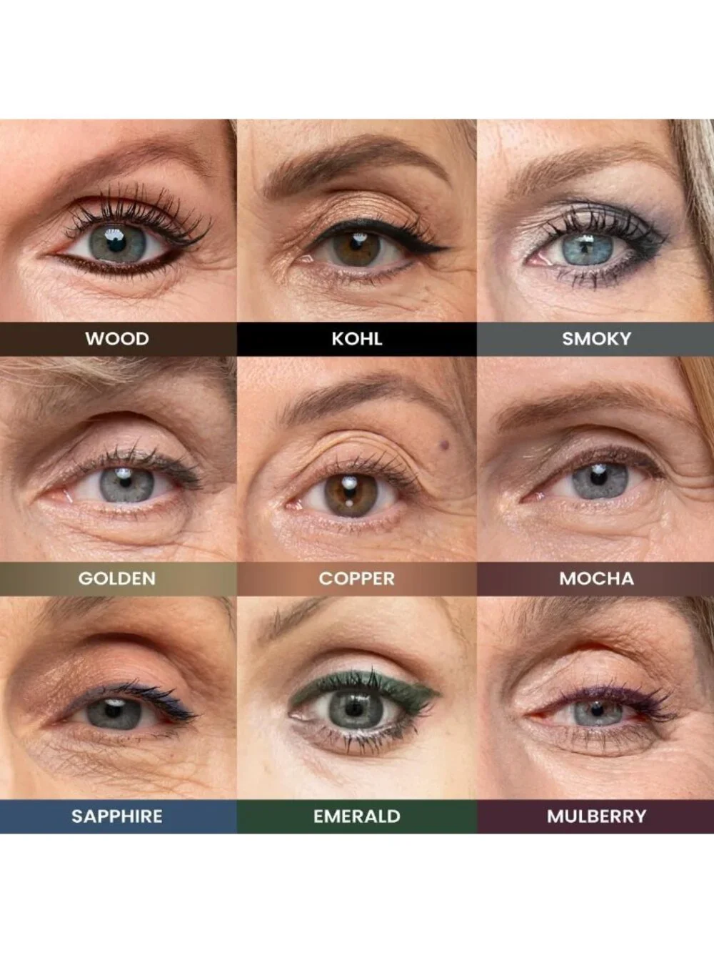 Glide Eyeliner for Mature Women - Smooth Application, Long-Lasting Brown Shade